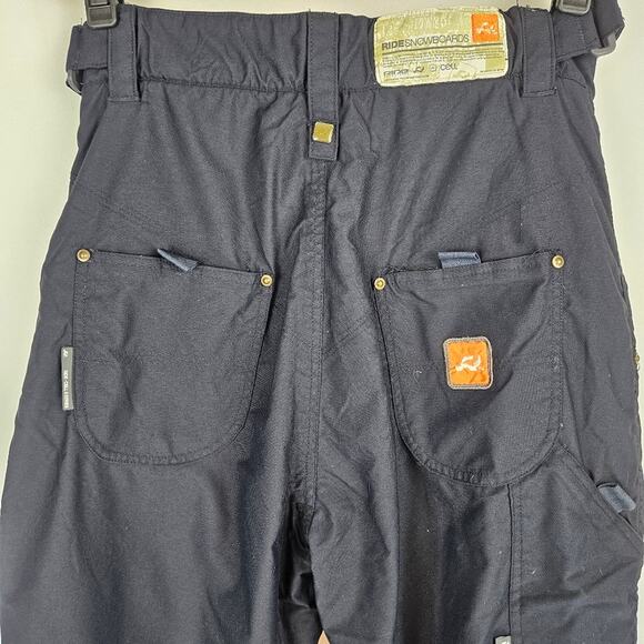 Ride Snowboards Black Ski Snow Cell 5 Series 28 x 28 Unisex Waterproof Pants - Picture 3 of 13